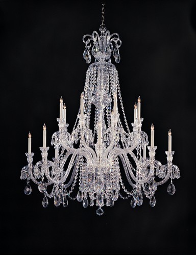 16 light crystal chandelier