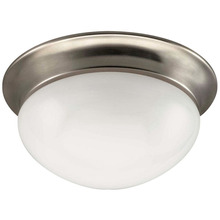 Canarm IFM5951 - Fmount, 9" 1 Bulb Flushmount, Frosted Glass, 60W Type A