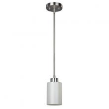 Canarm IPL359A01BPT - Margo, 1 Lt Rod Pendant, Line Painted Glass, 100W Type A, 5 .75 IN W x 58 .25 IN