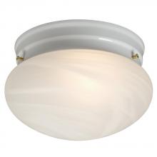Galaxy Lighting 810308WH - Flush Mount - White w/ Marbled Glass