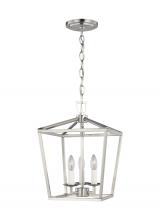 Visual Comfort & Co. Studio Collection 5192603-962 - Dianna transitional 3-light indoor dimmable ceiling pendant hanging chandelier light in brushed nick