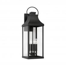 Capital Lighting 946441BK - 4 Light Outdoor Wall Lantern