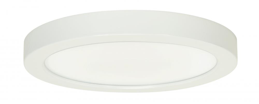 Blink - 18.5W- 9" Surface Mount LED - 3000K- Round Shape - White Finish - 120V - 0-10V Dimming