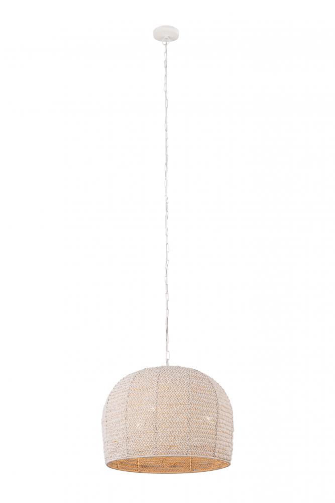 DEVI, Natural Color, 3 Lt 72" Length Cord Pendant, 40W Type A, 23.6" W x 19.6" H