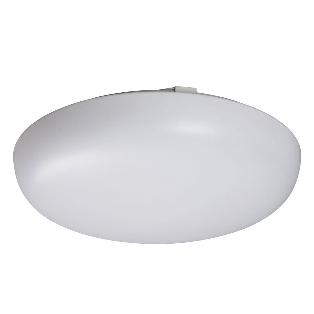 LED Flush Mount Ceiling Light / Round Cloud Light - in White finish with White Acrylic Lens (Fluores