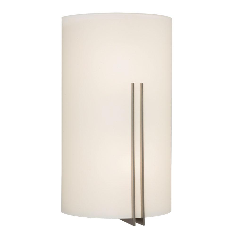 LED Wall Sconce - in Brushed Nickel finish with Satin White Glass