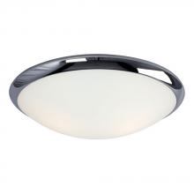Galaxy Lighting 612394CH-213NPF - Flush Mount Ceiling Light - in Polished Chrome finish with Satin White Glass