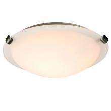 Galaxy Lighting 680112WH-PT-113NPF - Flush Mount Ceiling Light - in Pewter finish with White Glass