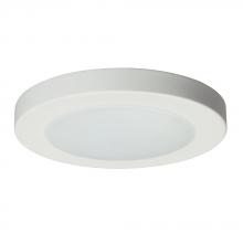 Galaxy Lighting L646030WH - 6" LED Slimline Surface Mount - in White finish with Polycarbonate Lens (AC LED, Dimmable, 3000K