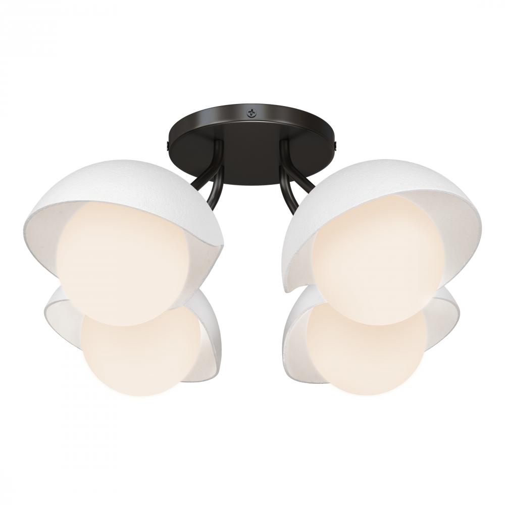 Brooklyn 4-Light Single Shade Semi-Flush