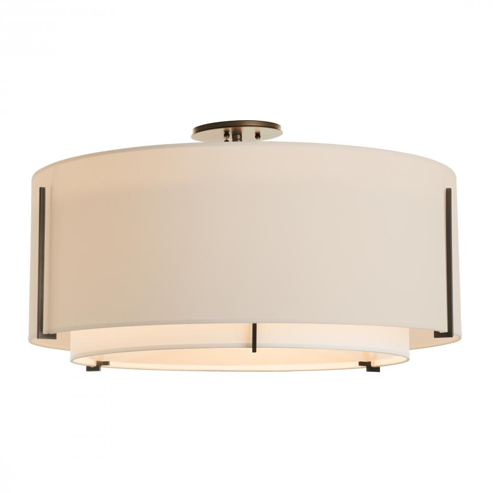 Exos Large Double Shade Semi-Flush