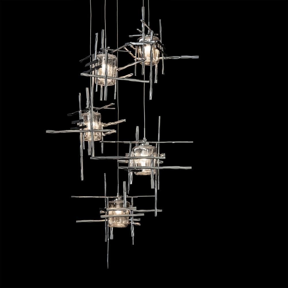 Tura 5-Light Seeded Glass Pendant