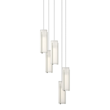 Hubbardton Forge - Canada 131124-SKT-LONG-85-GG0065 - Exos Glass 5-Light Pendant