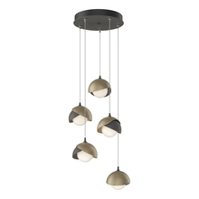 Hubbardton Forge - Canada 131125-SKT-STND-20-84-GG0711 - Brooklyn 5-Light Double Shade Pendant