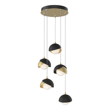 Hubbardton Forge - Canada 131125-SKT-STND-86-10-GG0711 - Brooklyn 5-Light Double Shade Pendant