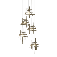 Hubbardton Forge - Canada 131128-SKT-LONG-84-YC0305 - Tura 5-Light Frosted Glass Pendant